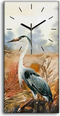 Produktbild von Küche Wohnzimmer Wand Leinwand Uhr 30x60 Gemälde Abstrakte Tier Vögel Kunst - schwarze Hände