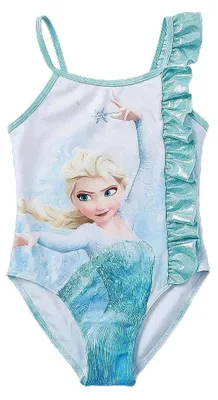 Immagine prodotto di Costume da bagno per bambine con motivo Frozen – Costume da bagno per bambine, ideale per la spiaggia, la piscina e il nuoto