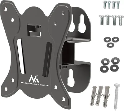 Image de Support mural pour TV ou moniteur - Support pour moniteur - Fixation murale - Max - VESA 100x100 - 30 kg - Noir - MC-415