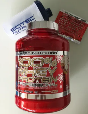 Produktbild von Scitec Nutrition 100% Whey Protein Professional 2350g Eiweis+Shaker+Probe