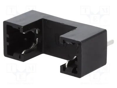 Image de 5 prises pour fusibles de type cylindrique, dimensions 5x20mm, 6A. Pas : 21,4mm. Double porte-fusible ZHL12