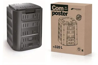 Obrázek produktu pro KAXL Plastový kompostér 220l COMPOGREEN, černý IKST220C-S411