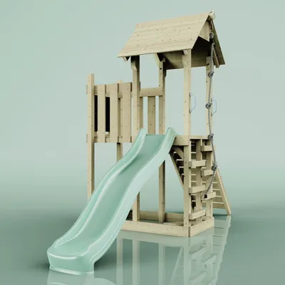Produktbild von OutdoorToys Spielturm Tromso aus Holz in Grün