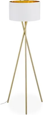 Immagine prodotto di Lampada da terra a tre gambe in bianco e oro