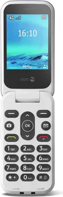Productafbeelding van Doro 2820, fliptelefoon, enkele SIM-kaart, 7,11 cm (2,8 inch), Bluetooth, 1000 mAh, blauw, wit