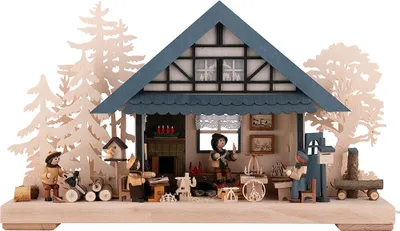Produktbild von 3D-Schwibbogen Kunsthandwerkerstübchen (43x30cm) von RATAGS Holzdesign