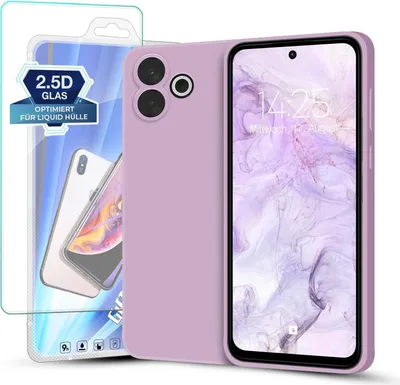 A phone case and screen protector set.