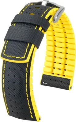 Immagine prodotto di Hirsch Robby L Nero e Giallo Pelle di Vitello 24mm 0917294050-4-24