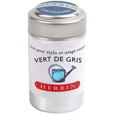Produktbild von Herbin Dose mit 6 Patronen - Graugrün