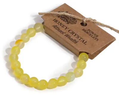Produktbild von Armband der Kraft aus natürlichen Steinen – Honigcalcit