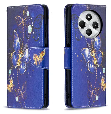 Obrázok produktu pre Pre Xiaomi Redmi 14C Umelá koža Puzdro Book Wallet Motív Design Puzdrá Case