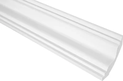 Produktbild von GRAND DECOR Stuckleisten Decke modern, PolyurethanHartschaum & Flexibel - 2m Deckenleisten glatt Rahmenleisten Deckenstuck zum kleben (10 Meter P820 weiß)