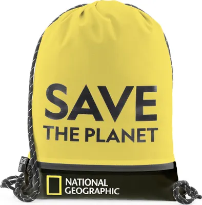 Produktbild von National Geographic Turnbeutel Saturn aus recyceltem Polyester Gelb One Size
