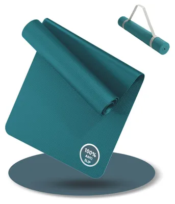 Image de Tapis de yoga (180x60 cm) avec sangle de transport - tapis de sport et de yoga