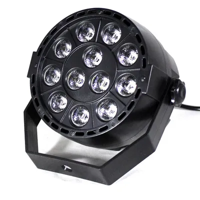 Obrázek produktu pro 12 LED RGB disko koule strana RGB scénické osvětlení změna barvy DJ disko světelný efekt lampa party osvětlení