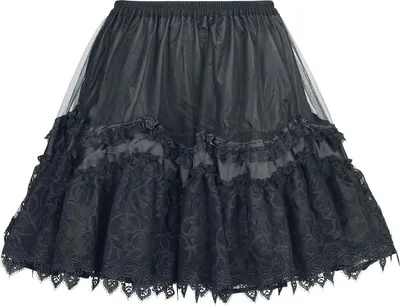 Produktbild von Sinister Gothic Kurzer Rock Damen Gothic Short Skirt schwarz M