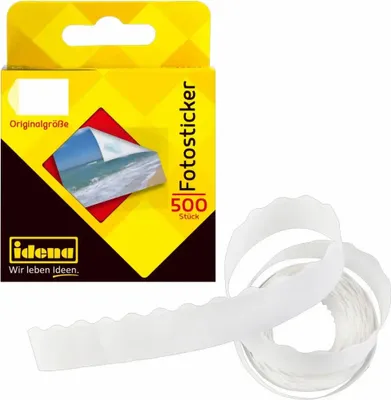 Produktbild von Idena Fotoklebesticker 500 Stück 12x16mm,perm.