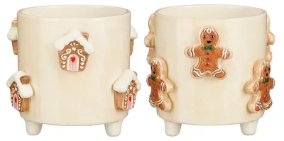 Image de Mica Decorations Pot de fleurs - Assorti - H15 x Ø17 - Blanc crème