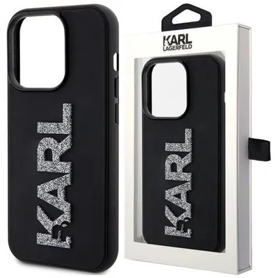 Zdjęcie produktu dla Karl Lagerfeld KLHCP15L3DMBKCK iPhone 15 Pro 6.1 czarny/black hardcase 3D Rubber Glitter Logo