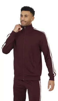 Produktbild von Brave Soul - Trainingsjacke für Herren, Weiter Stehkragen WH375 (XL) (Burgunderrot)