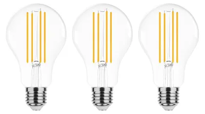 Produktbild von Modee E27 LED Filamentlampe A70 17W 2452lm 2700K Warmweiß 3 Stück