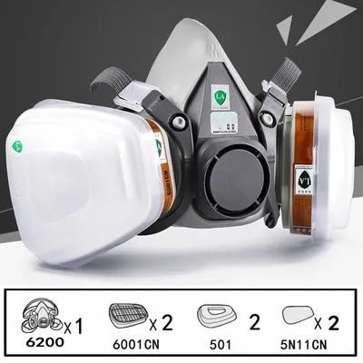 Produktbild von Universal 6200 Halbmaske Gasmaske StaubmaskeLackiermaske mit Ersatzfilter