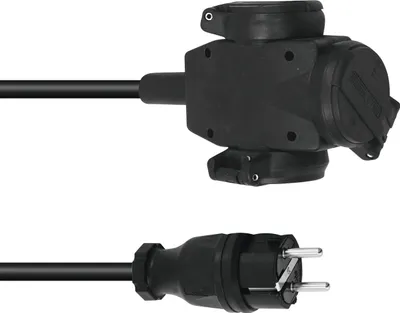 Produktbild von PSSO Verlängerung 3x1,5 5m 3-fach sw (30247012)