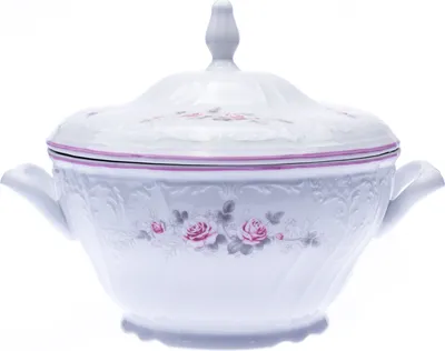 Produktbild von Thun 1794 Suppenschüssel, Bernadotte, 2,5 l, rosa, rosa gestreift, Thun