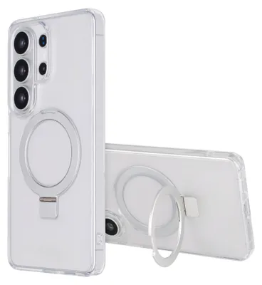 Imagen del producto de Funda con anillo y soporte con MagSafe para Samsung Galaxy S26 Ultra - Transparente