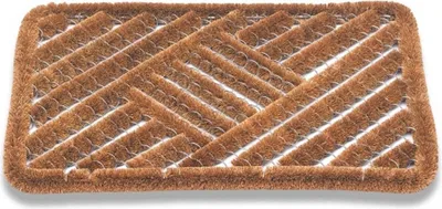 Immagine prodotto di Zerbino in cocco spazzole cocco naturale/acciaio L390xL590xS30mm