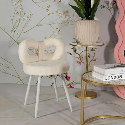 Image de Rishik - Chaise, Blanc Crème, une Chaise