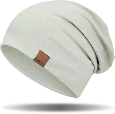 Productafbeelding van Beanie Zacht en Huidvriendelijk - Uni Beanie - Wintermuts - Muts Dames/Heren - Slouchy Muts - 95% Katoen/5% Elasthan