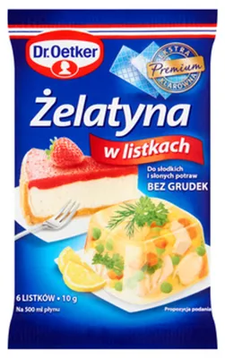 Image de Dr. Oetker Gélatine en feuilles 10 g