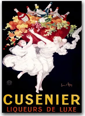 Produktbild von Poster - Canvas - Leinwand - 59,4 cm x 84,1 cm - Fotoposter - Leinwandkunst - Cusenier Likör Werbung