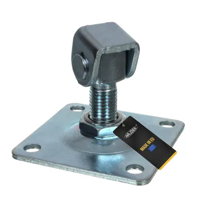 Produktbild von NAJDER Torband M20 mit Platte 100x100 mm Verstellbares Scharnier Tür Torscharnier Angel mit Schrauben und Muttern (M20 mit Platte 100x100 mm)