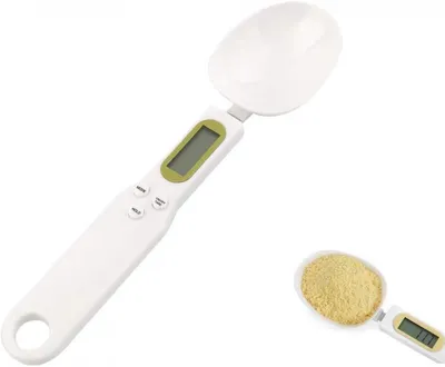 Produktbild von Hochpräziser, digitaler, tragbarer Löffel mit kleiner Skala und Tara-Funktion. Wiegt und misst bis zu 500 g (0,1 g Milligramm).