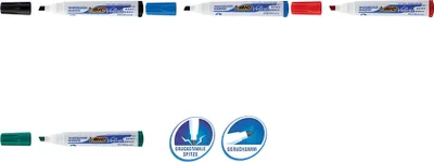 Obrázek produktu pro BIC Velleda Whiteboard Marker 1751, Černá, Kuličkový hrot, Černá, Bílá, Plast, Kulatý, 1,5 mm
