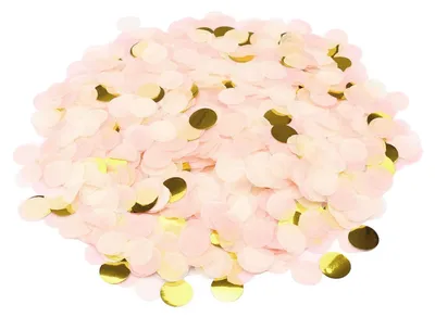 Produktbild von 50 Gramm roségoldenes Konfetti für Feiern und Dekoration