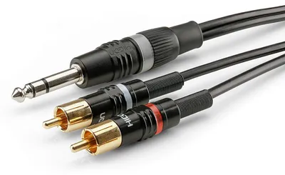 Produktbild von Instrumentenkabel | Klinke / 2 x Cinch, HICON | 3,00 m