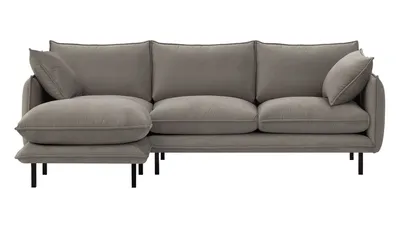 Produktbild von SLF24 - Linksseitiges Ecksofa Nimbus - hellgrau - Kronos 15