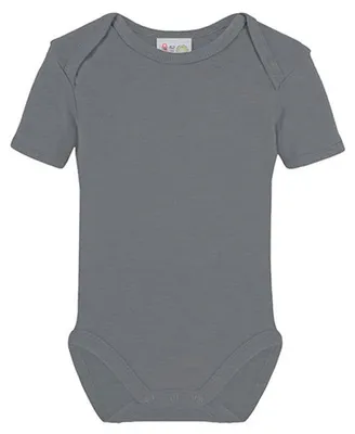 Productafbeelding van Link Kids Wear - "Bio" rompertje voor baby's, korte mouwen, model LT6116 (92) (Grijze melange)