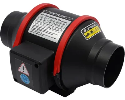 Produktbild von Rohrventilator, 310 m³/h Luftstrom, einstellbare Geschwindigkeit, schwarz
