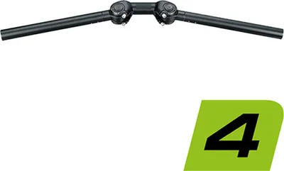 Produktbild von Ergotec Bügel AHS SUPERLIGHT, 0-90°, Ø = 25,4mm, Alu, schwarz, SL 4