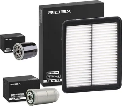 Produktbild von RIDEX Filterset Inspektionspaket Filtersatz für KIA SORENTO I (JC)