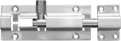 Produktbild von MASTERPROOF PROFESSIONAL Edelstahl Schieberiegel Sicherheits - Türriegel Bolzenriegel 100 mm mit Schlaufe