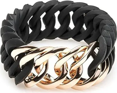 Produktbild von The Rubz Women's Bracelet With Compass, Small, Stainless Steel, Rose Black, 17