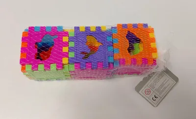Obrázek produktu pro Výukové barevné vkládací kostky - 3 ks - mix barev.