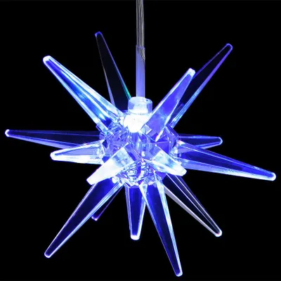 Obrázek produktu pro MONZANA® LED vánoční hvězda se 7 změnami barev Svítící adventní hvězda na baterie Svítící hvězda 9 cm Vánoční dekorace Vánoční světelná hvězda