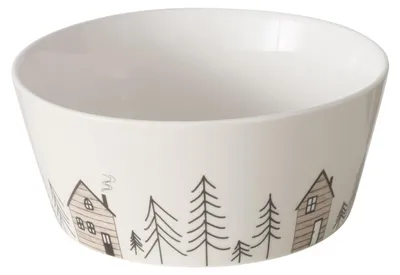 Produktbild von Schale mit winterlichem Tannenbaummotiv HOMEWOOD, Ø15 cm