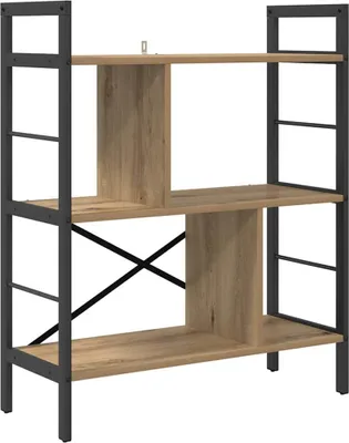 Obrázek produktu pro vidaXL Artisan dubová knihovna 75 x 30 x 91 cm materiál na bázi dřeva